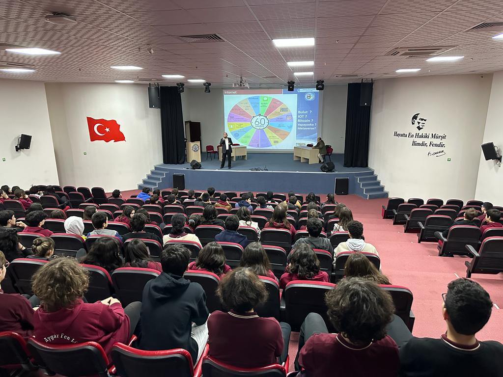 Mersin Yenişehir Eyüp Aygar Fen Lisesi Öğrencilerine Yönelik Bilinçli ve Güvenli İnternet Kullanımı Semineri