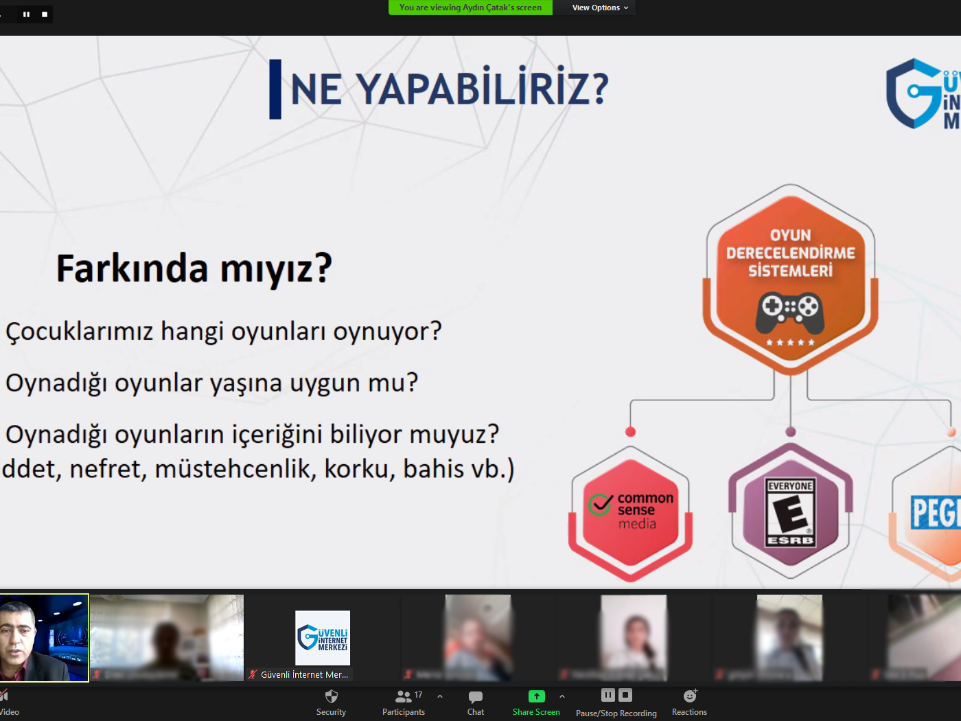 Ankara Sincan Dünya Çocuk Üniversitesi Velilerine Yönelik Online Eğitim