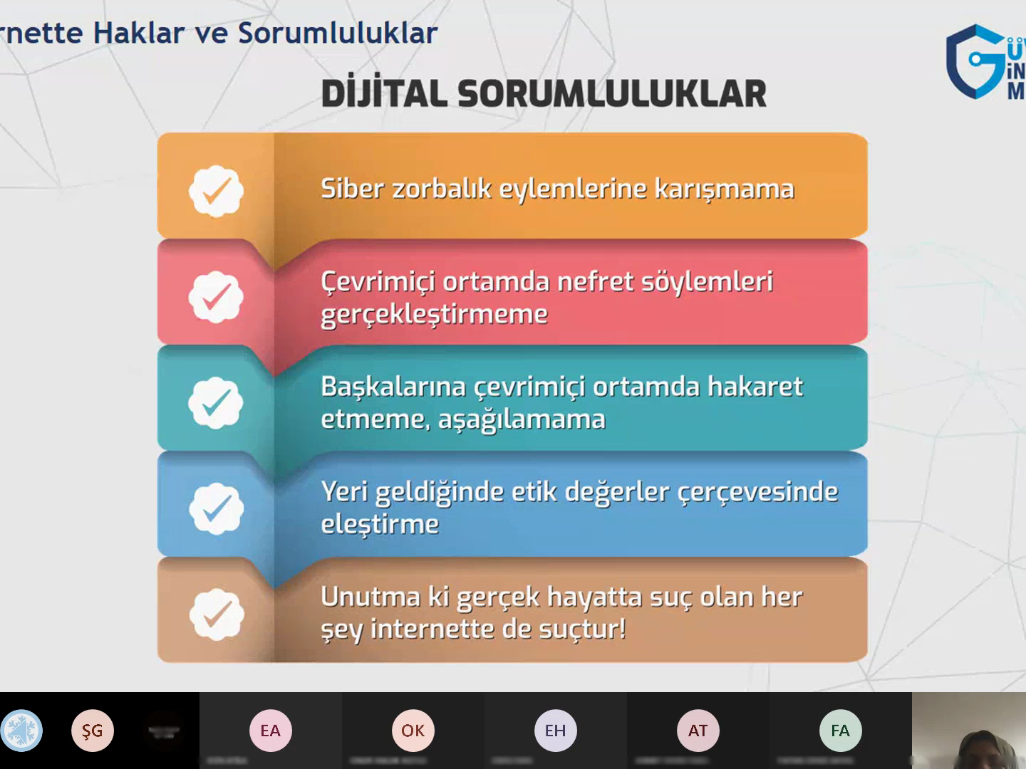eTwinning Projesi Kapsamında Ankara Çankaya Hacı Ömer Tarman Anadolu Lisesi Öğrencilerine Yönelik Online Eğitim