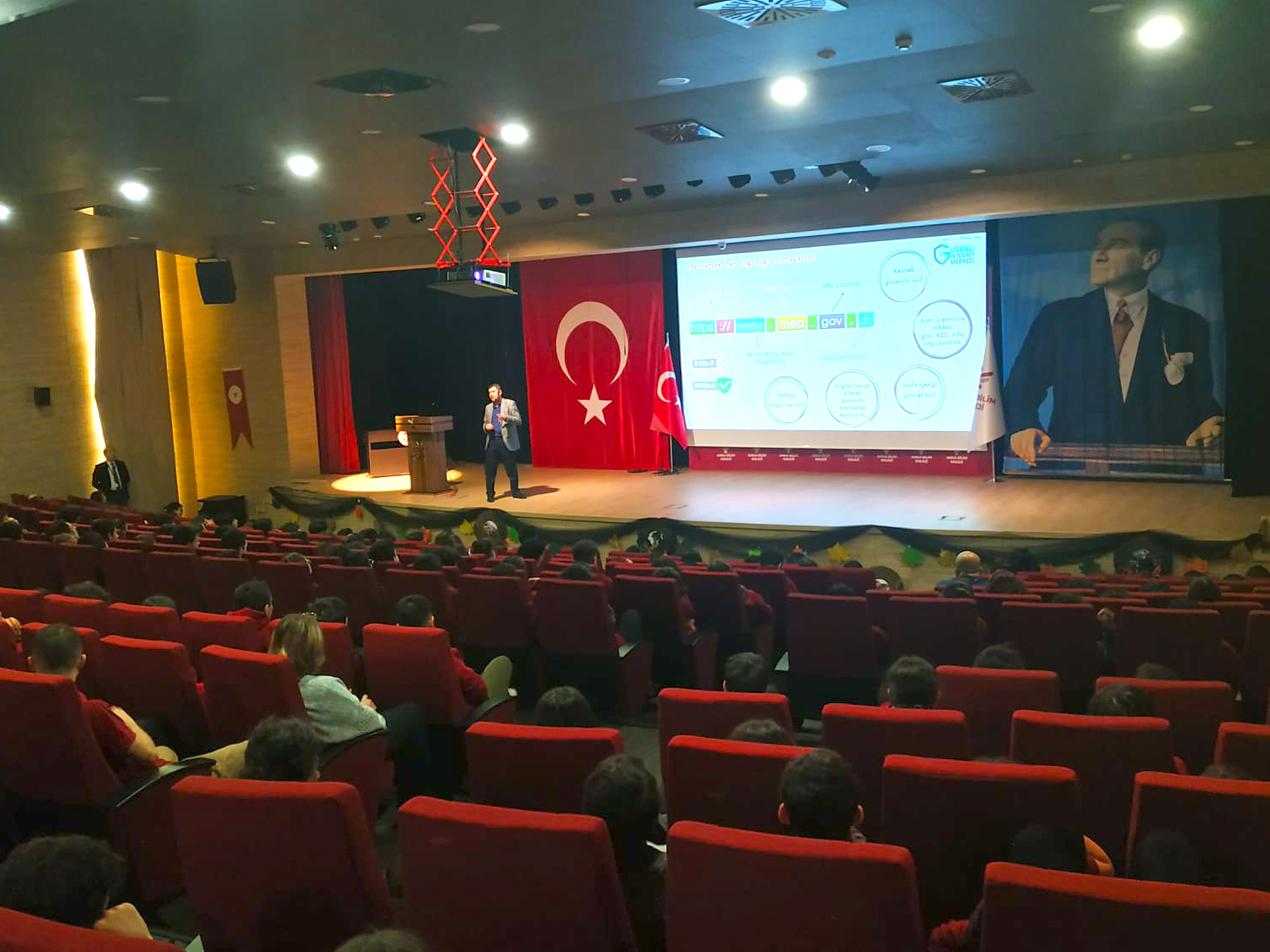 Ankara Çankaya Anka Bilim Koleji Öğrencilerine ve Velilerine Yönelik Bilinçli ve Güvenli İnternet Kullanımı Semineri