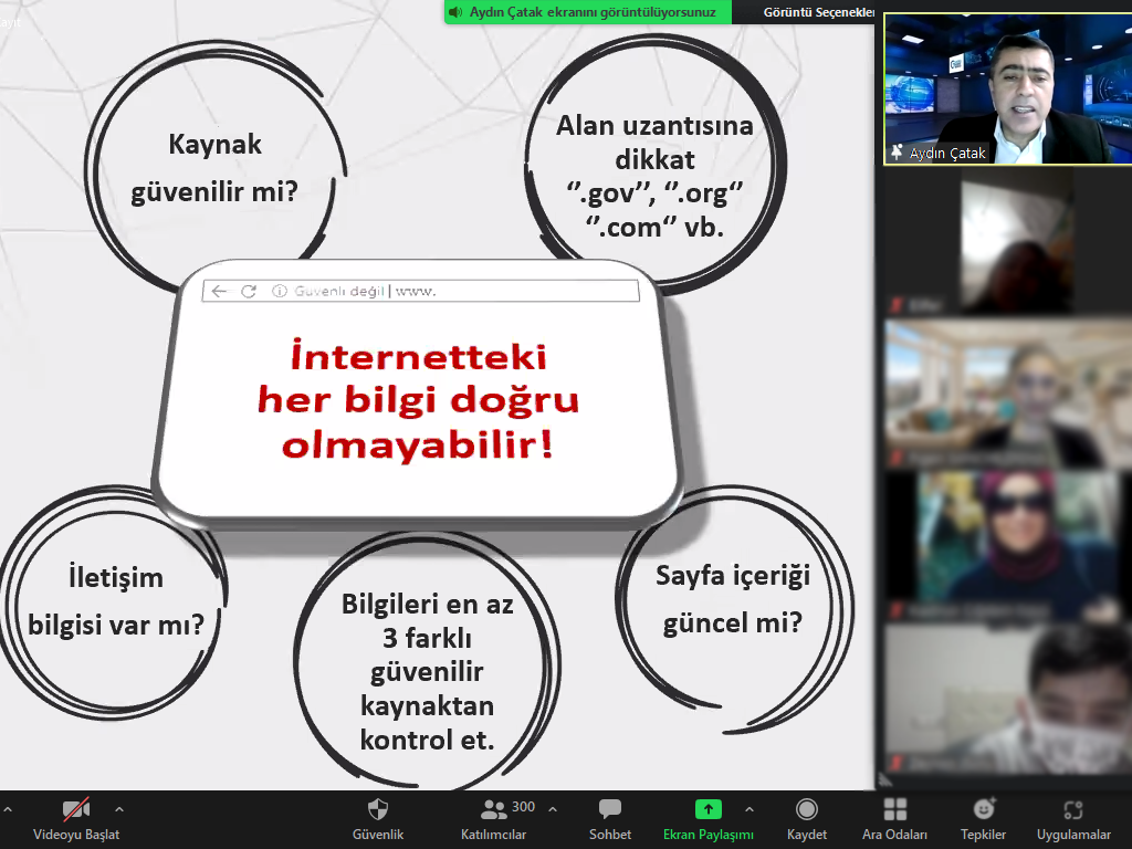 eTwinning eSafety Label Türkiye Elçileri Projesi Kapsamında Öğrencilere Yönelik Online Eğitim